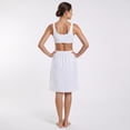 thumbnail image 4 of Women's Half Slip Underskirt, Mid Length Elastic Waist Under Dress Liner, Soft Smooth Seamless Breathable Ladies Slip Skirt for Daily Wear, Formal Dresses, Layering, 4 of 8