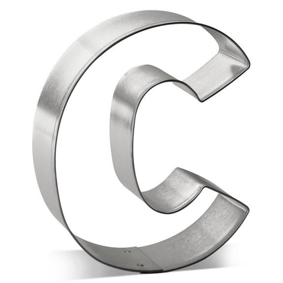 Letter C Cookie Cutter 3 in B0103 - Foose Cookie Cutters - USA Tin Plate Steel