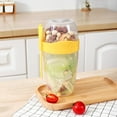 thumbnail image 3 of EIMELI 2Pcs Breakfast On the Go Cup with Fork 19.7oz Yogurt Container with 10.9oz Topping Cereal Cup Leakproof Reusable Take and Go Yoghurt Pot Cereal Yogurt Pot Yogurt Cups for Office Tr, 3 of 7
