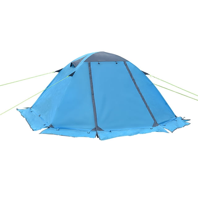 ''Snow Skirt Winter Tent 2 Person Aluminum Pole Tent Mountaineering Snowfield Lightweight Backpack Four Seasons Tent''