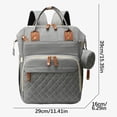 thumbnail image 3 of FastXmas Diaper Bag Backpack, Large Capacity Baby Nappy Bag with Stroller Buckle & Small Bag, Water Resistant Multi-Pocket Mommy Bag with USB Charging Port Muti-Function Travel Backpack for Mom & Dad, 3 of 7