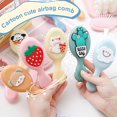 thumbnail image 5 of Happydeer Girls Mini Hair Brush Soft Bristles Scalp Massage Cartoon Vegetable Animal Portable Hair Detangling Styling Comb Kids Hairdressing Tools Birthday Gift, 5 of 13