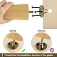 thumbnail image 6 of Wehilion Furniture Legs Round Solid Wood Furniture Feet Couch Legs Sofa Legs Replacement Legs for Armchair, Cabinet, Chair, Dresser or Home DIY Projects, Natural, 6 of 8