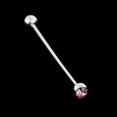 thumbnail image 3 of 3 Unids de Hombre Collar de Cristal Broche Bar Broche Clip Barbell Tie Collar Bar, 3 of 9