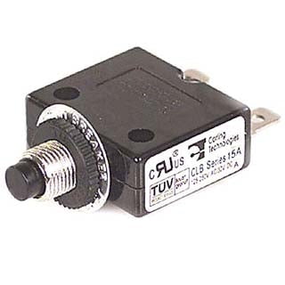 B7050 - Disjoncteur 50A 250VAC Poussoir CHMT 1P 11MM DIA QT 6.3MM