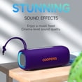 thumbnail image 2 of Altavoz Bluetooth COOPERS inalámbrico IPX5 con luces RGB impermeables, 2 of 6