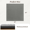 thumbnail image 2 of SIXHOME Non Slip Stair Treads for Wooden Steps Square Natural Woven Carpet Stair Tread Rubber Backing Washable Polyester Stair Rugs Stair Mats Indoor for Stairs and Landing Gray, 2 of 6