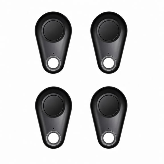 YEMNPIOS 4 Pcs Key Finder Tracker 1.5x1.5x0.3 Inch Bluetooth Anti Lost Locator with Keychain