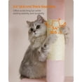 thumbnail image 4 of Cat Tree 33.1-Inch Cat Tower for Large Cats up to 16 lb, Large Perch, 2 Cat Caves, Scratching Post, Pink, 4 of 8