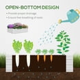 thumbnail image 5 of Garden Bed with Mini Greenhouse Cover, Outdoor Metal Planter Box with 2 Roll-Up Windows, 5 of 6