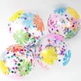 thumbnail image 3 of Globos de látex con confeti de estrella dorada, 10 piezas, 12 pulgadas, brillo transparente, decoración de fiesta de nacimiento, boda, bolas de helio, 3 of 4