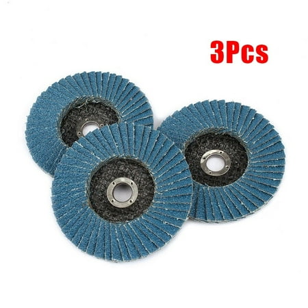 

3Pcs 3 Inch Flat Flap Discs 75mm Grinding Wheels Wood Cutting For Angle Grinder
