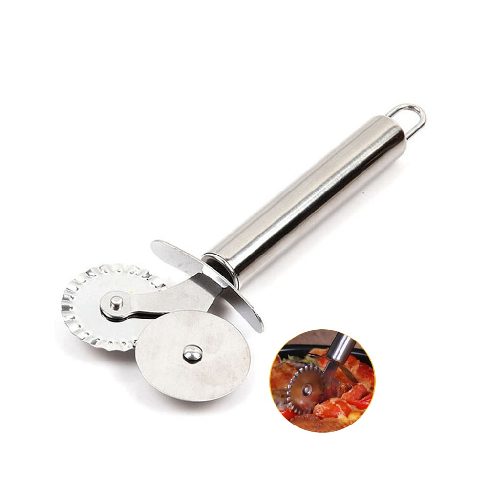 Double Roll Pizza Stainless Steel Knife Pasta Cutter Pasta Pasta