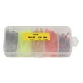 thumbnail image 2 of Leurres de Pêche Souples Kit, Queue en T Artificielle Appât Souple Portable PVC Extensible Élastique Réutilisable avec Crank Hameçons en Acier Inoxydable pour Pêche au Bar 6cm,5cm, 2 of 7