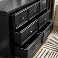 thumbnail image 6 of Modern Farmhouse 7 Drawer Dresser Chests, Dressers for Bedroom, Wood Rustic TV Stand of Drawers Closet Organizer & Storage Clothes for Living Room, Hallway, 6 of 12