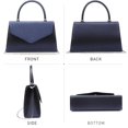 thumbnail image 3 of Bolso de noche Dasein para mujer, bolso de fiesta, monederos de boda, azul marino, 3 of 5