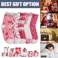 thumbnail image 5 of 5 Pairs Womens Fuzzy Slipper Socks Super Soft Microfiber Fluffy Cozy Winter Warm Fuzzy Crew Socks, 5 of 5