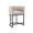 Cream Linen-Black Frame, variant on Guyou 24” Modern Linen Counter Barstool with Upholstered Bucket Kitchen Island Chair with Black Metal Frame and Curved Back for Living and Dining Rooms, Beige