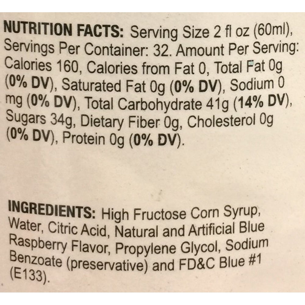 Blue Raspberry Frusheez Slush Mix (1/2 gallon)
