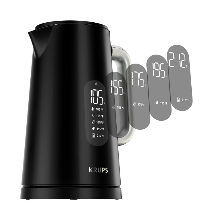 Krups Electric Water Kettle, 12-Cup Smart Temp Digital Krups Electric Water Kettle, 12-Cup Smart Temp Digital