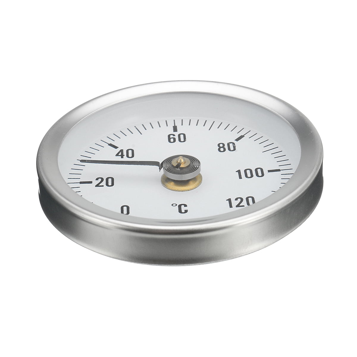 63mm Rohr Clip On Dial Fall in Aluminium Thermometer Temperatur Runde Platte