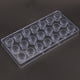 thumbnail image 4 of Molde de plástico con 21 cavidades para hacer bombones con forma de barril rayado, cupcakes y repostería DIY. Reutilizable para hacer caramelos y bombones., 4 of 8