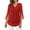 Red, variant on Sparkling Tops Women for Evening Trendy 3/4 Ruffle Sleeve Glitter Mesh Top Elegant V Neck Blouses Dressy Casual Holiday Party Clothes Red XXL