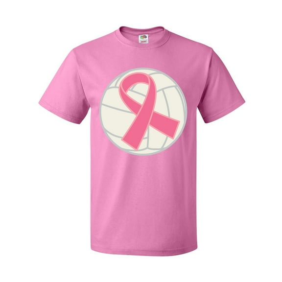 Inktastic Breast Cancer Volleyball Pink Ribbon Sports Gear T-Shirt