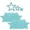 Blue, variant on Star Rubber Anti Slip Stickers 3 Sizes Waterproof Traction Grip Treads Self Adhesive Floor Decals For Bathtub Bathroom Kitchen(Green-10.4X10.4Cm)