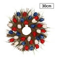 thumbnail image 2 of Artificial Flower Stems 11.8 Inch Simulation Long Leaf Garland Wall Hanging Door Hanging Decoration, 2 of 3