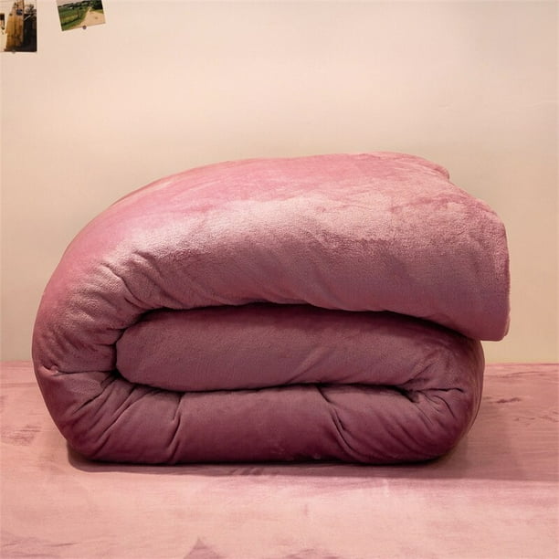 Simple Flannel Duvet Cover Solid Color Winter Warm Quilt Cover Thick Soft Cozy Comforter Cover 200x230 220x240cm Walmart