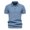 Light Blue, variant on JTieacloth Collar Shirt for Men Mens Summer Lapel Casual Knit Shirt Fashion Solid Color Cotton Short Sleeve Tops Green L