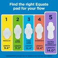 thumbnail image 5 of Equate Ultra Thin Pads with Flexi-Wings, Extra Heavy Overnight Absorbency, Size 5, 34 Count, 5 of 12