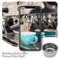 thumbnail image 4 of Advancent Máquina de café, taza de polvo individual, filtro poroso de cocina, portafiltro, cesta presurizada, accesorios de filtro universales Juegos de servir café y té, 4 of 6