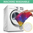 thumbnail image 6 of Colorful Rainbow Tie Dye Spiral Pattern Square Tablecloth,Waterproof Square Table Cover,Wipeable Spillproof Washable Table Cover for Home Kitchen Party Decor 52"x52"(132x132cm), 6 of 6