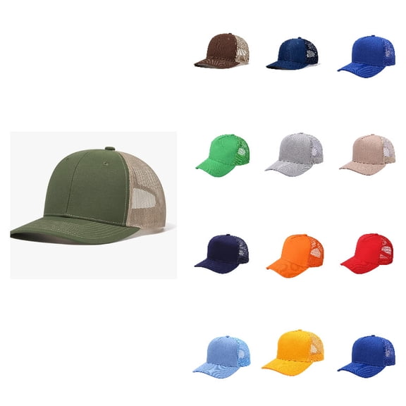 Baseball Cap Breathable Mesh Golf Hat Quick Dry Adjustable Green Baseball Hats for Men and Women Sport Running Workout