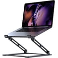 thumbnail image 1 of Laptop Stand for Desk, Adjustable Laptop Stand Holder Portable Laptop Riser with Multi-Angle Height Adjustable Computer Stand for MacBook Air/Pro and More Notebooks 10-17.3"-Black, 1 of 5
