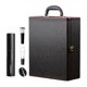 thumbnail image 1 of Caja de 2 botellas de material cuero Portabotellas de champán Cierre con cerradura Incluye accesorios con asa para el mayimx Caja de vino, 1 of 9