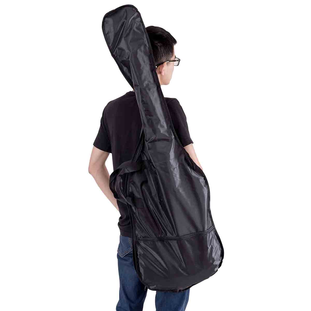 Topbuy Electric Bass Guitar Full Size 4 String for Beginners w/ Bag Amp Cord Black