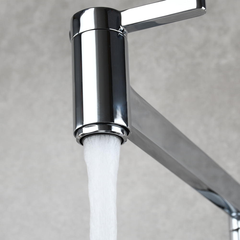 Lowestbest Brass Wall Mounted Foldable Faucet, Double Handles Fuacet, Cold Water Kitchen Tap, Chrome Lowestbest Brass Wall Mounted Foldable Faucet, Double Handles Fuacet, Cold Water Kitchen Tap, Chrome