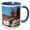 Blue/White, variant on 3drose, Middle Castle, Neckarsteinach, Germany - Eu10 Mde0169 - Michael Defreitas, 11oz Two-tone Red Mug