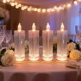thumbnail image 3 of 8PC LED Crystal Candle Lights - Flameless Pillar Set, 3 of 6
