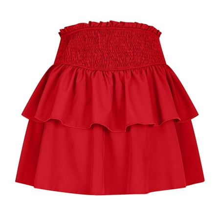 BSDJILFG Vintage Pirate Skirt with Shorts Summer Lace Trim Layered A-Line Mini Floral Bloomers with Underneath Bottom