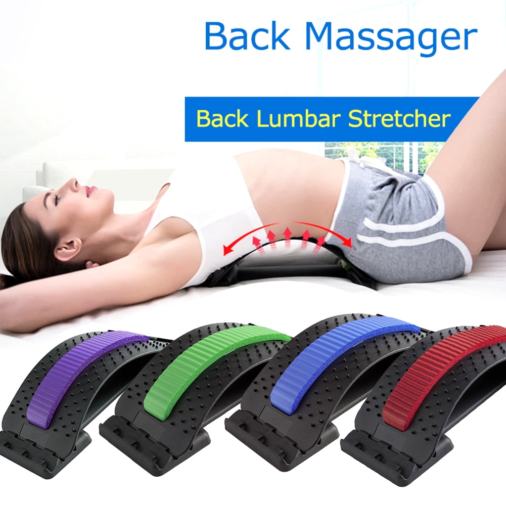 MOOCOO Back Stretcher for Back Pain Relief Device with Magnet White 