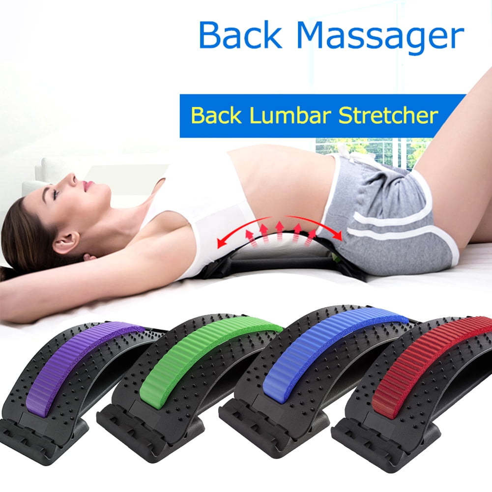 Magic Back Stretcher Lower Lumbar Pain Acupuncture Multi-Level Back  Massager Pain Relief for Herniated Disc Lower and Upper Back Stretcher  Support