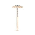 thumbnail image 3 of ANGARA Natural Princess-Cut Diamond Ring with Ornate in 14K Rose Gold for Women (Size-4.5mm| Color-I-J| Clarity-I1-I2) | April Birthstone, Anniversary, Jewelry Gift for Women | Natural Diamond Ring, 3 of 8