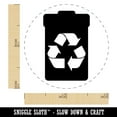 thumbnail image 2 of Recycle Can Solid Self-Inking Rubber Stamp Ink Stamper - Yellow Ink - Mini 1/2 Inch, 2 of 7