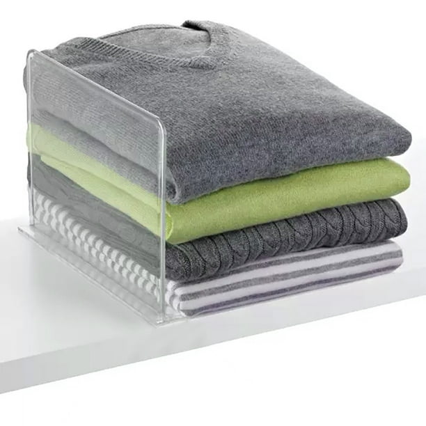 OnDisplay Acrylic Shelf Dividers Closet Shelves Organizer Clothing