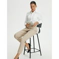 thumbnail image 7 of BALEAF Womens Business Casual Pants Petite Work Pants Dressy Casual Slacks Golf Travel Stretch Ankle Length Beige S, 7 of 7