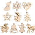 thumbnail image 1 of Colgante de árbol de Navidad Discos de madera Colgante de árbol de Navidad Decoración de dispersión de madera Decoración de árbol Decoración de árbol de Navidad Decoración navideña Fo, 1 of 5